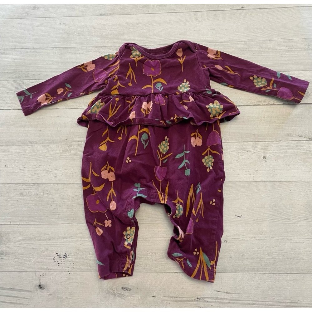 Tea collection baby girl floral romper 3-6 months